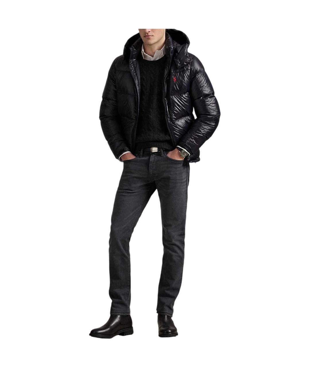POLO RALPH LAUREN Черная полиамидовая куртка, фото 4