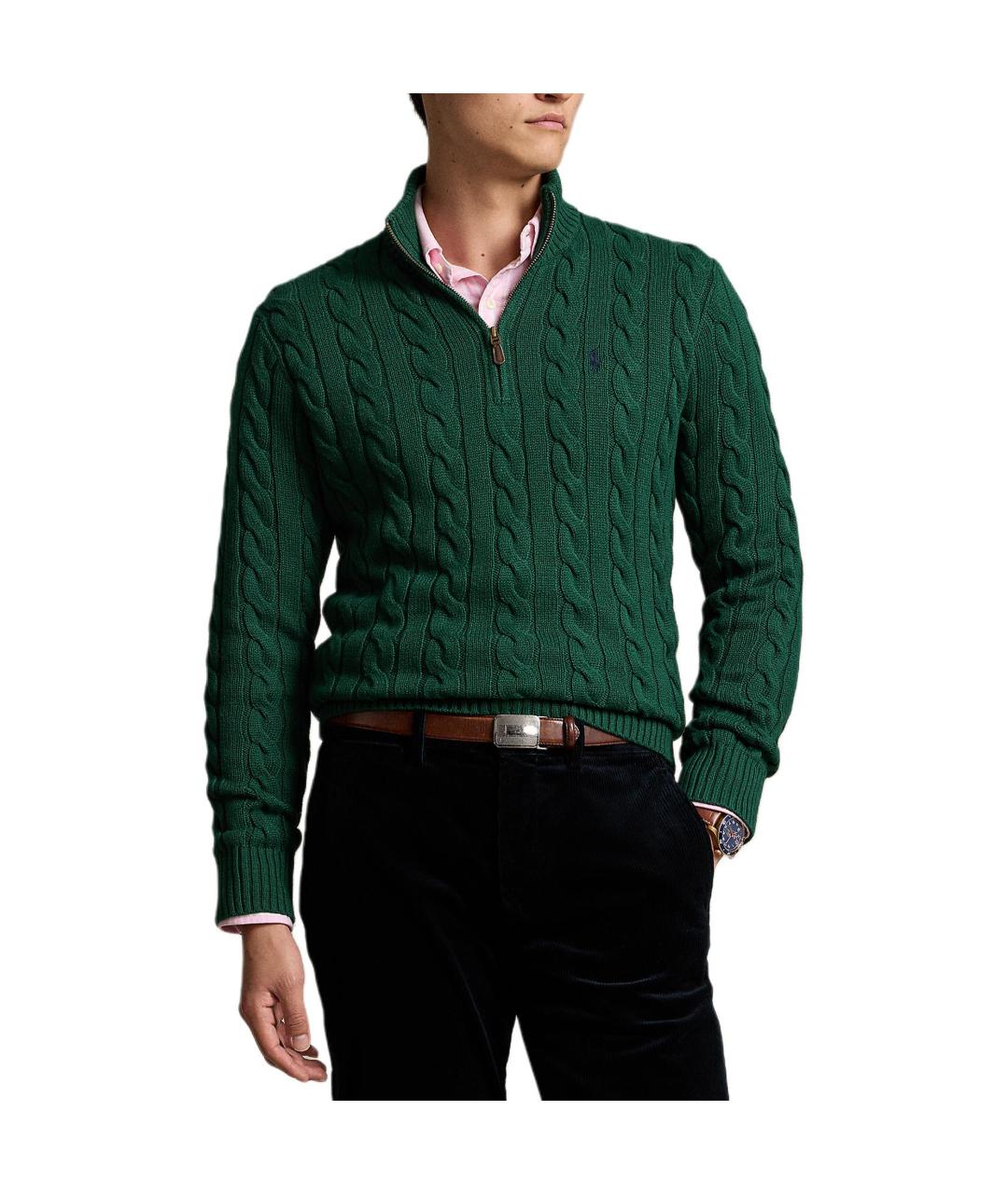 POLO RALPH LAUREN Зеленый джемпер / свитер, фото 2