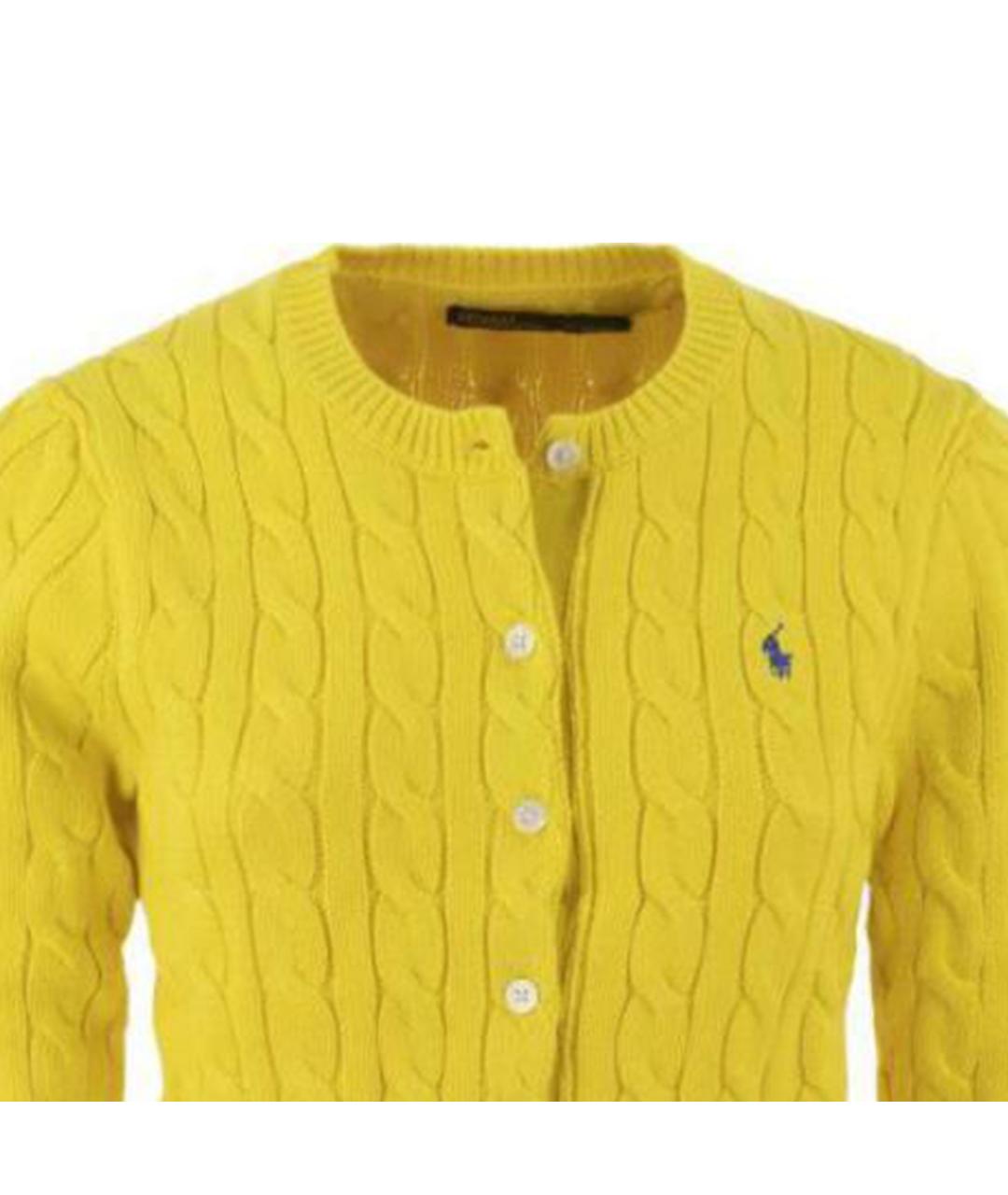 POLO RALPH LAUREN Желтый шерстяной джемпер / свитер, фото 6