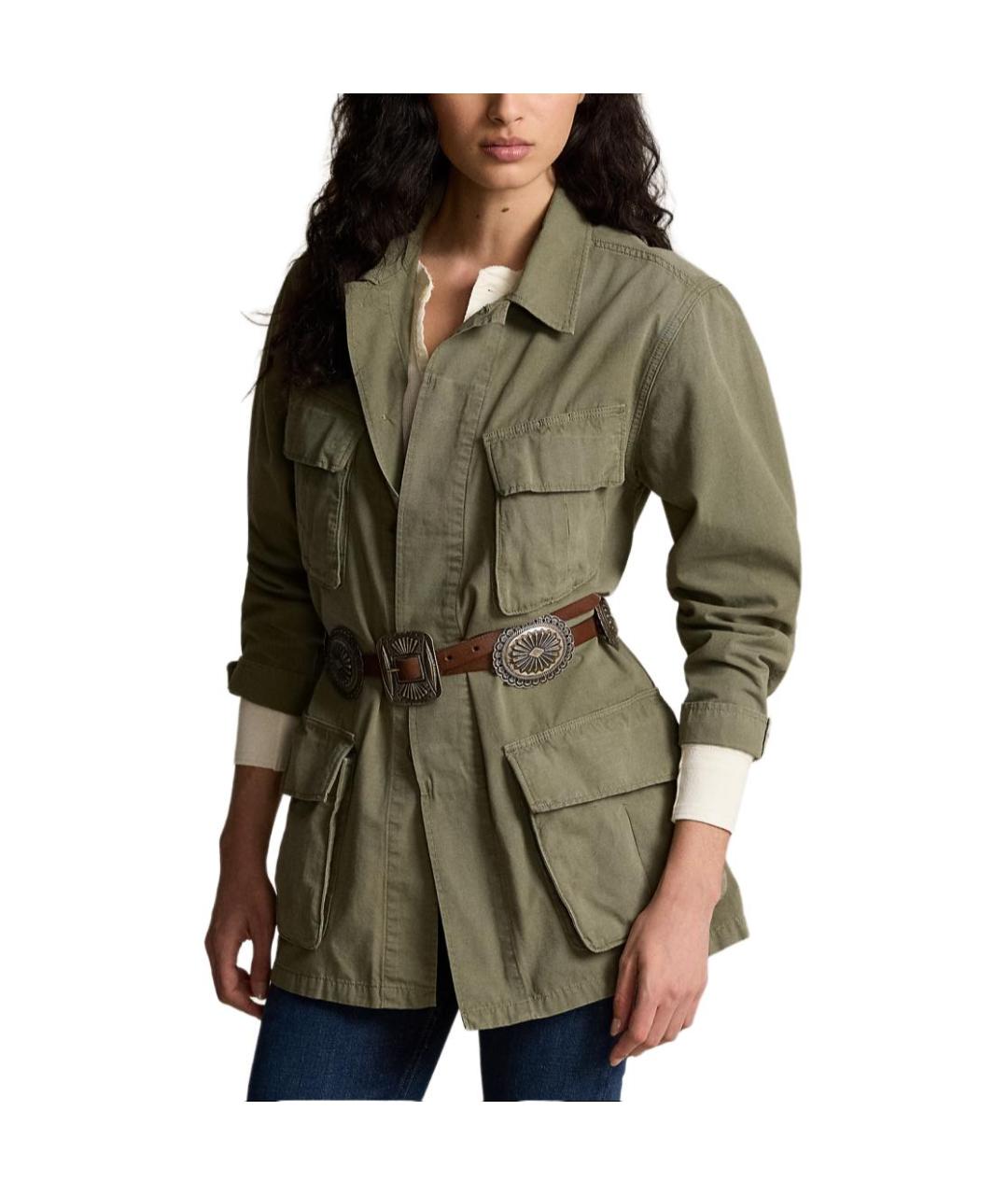 POLO RALPH LAUREN Хаки хлопковая куртка, фото 3