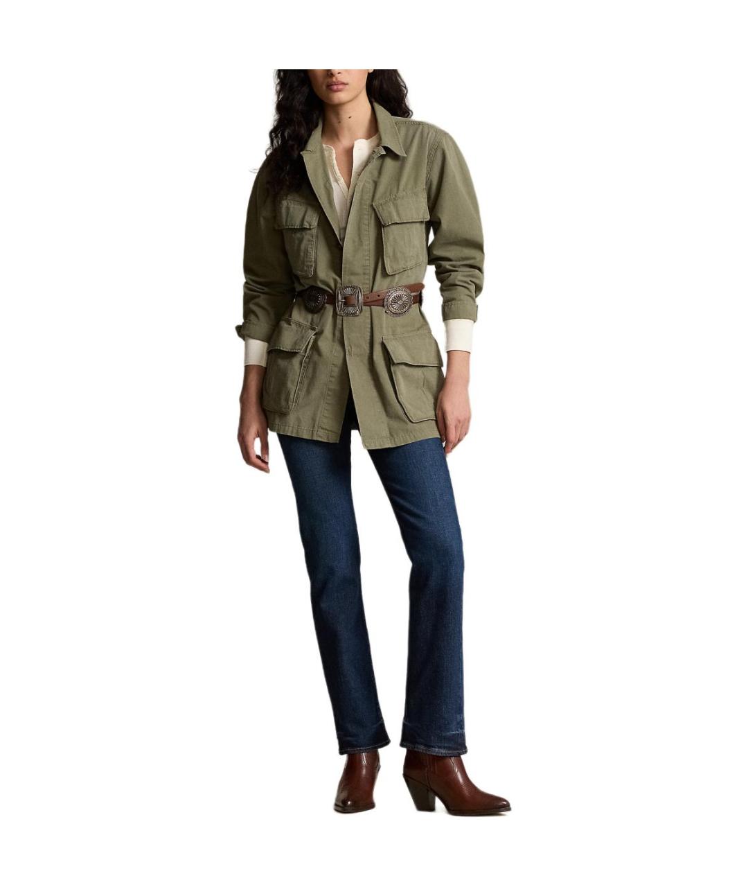 POLO RALPH LAUREN Хаки хлопковая куртка, фото 2