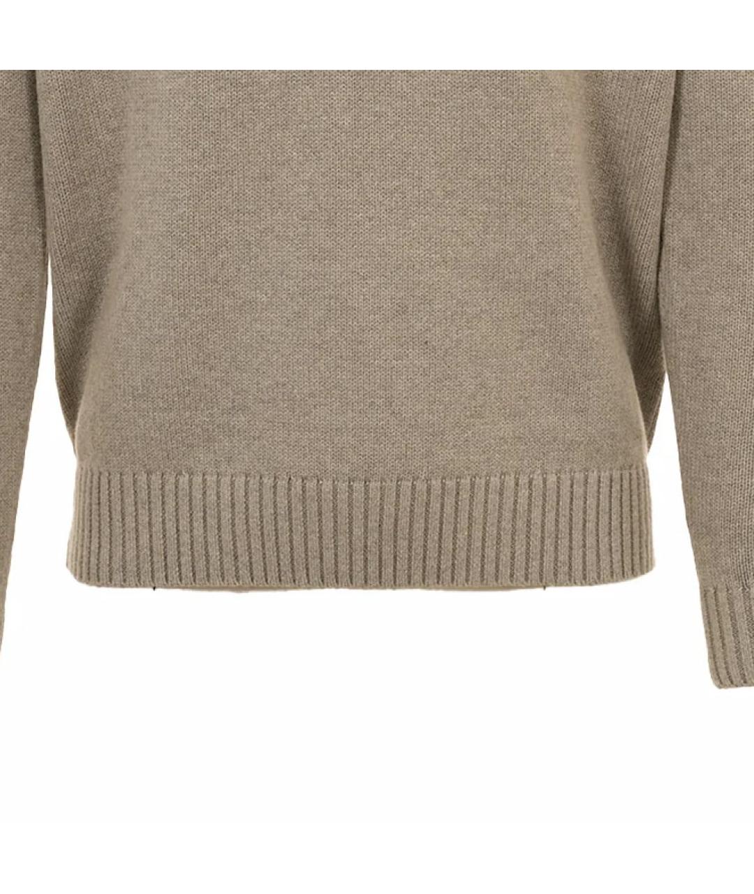 POLO RALPH LAUREN Бежевый хлопковый джемпер / свитер, фото 5