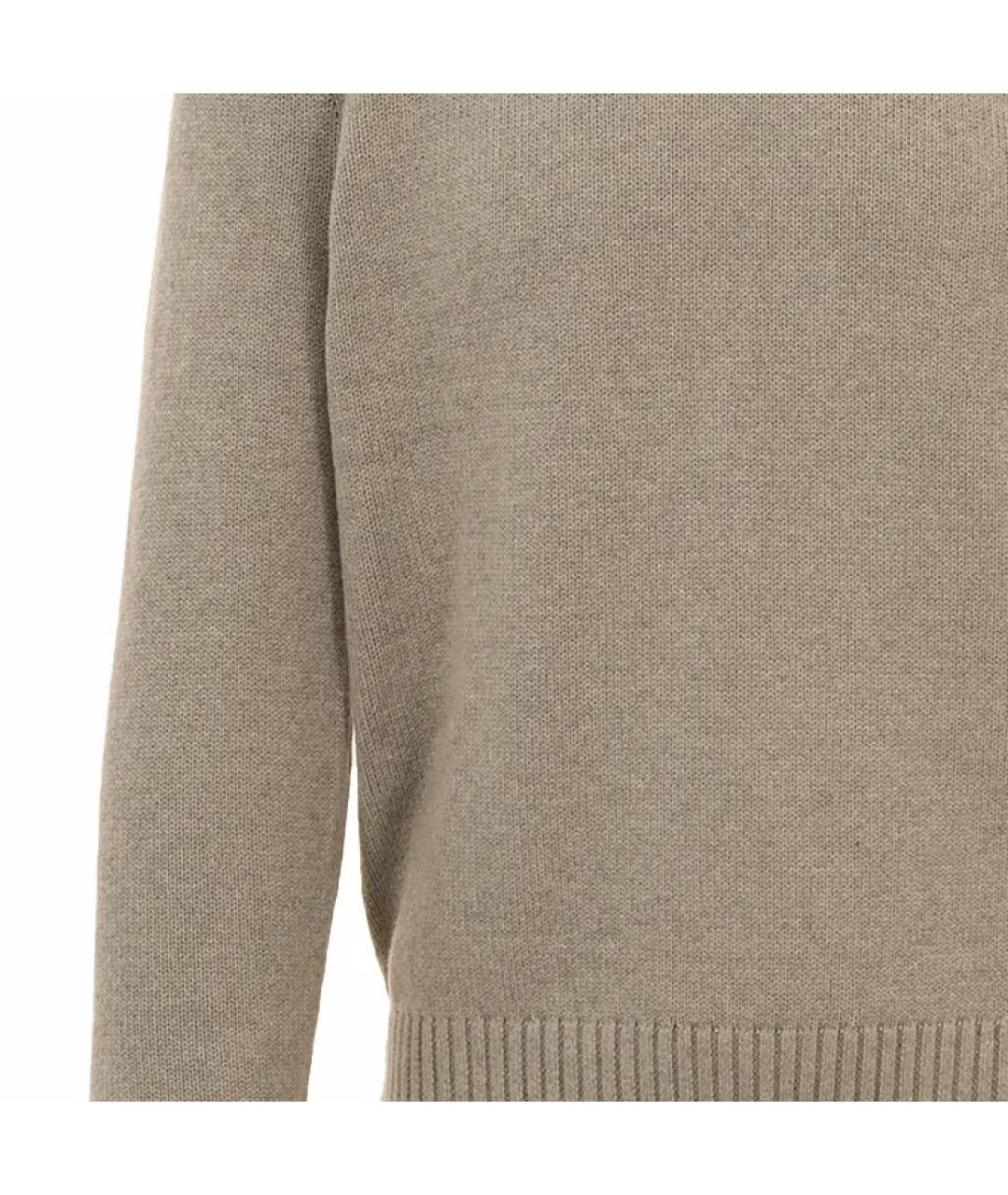 POLO RALPH LAUREN Бежевый хлопковый джемпер / свитер, фото 4