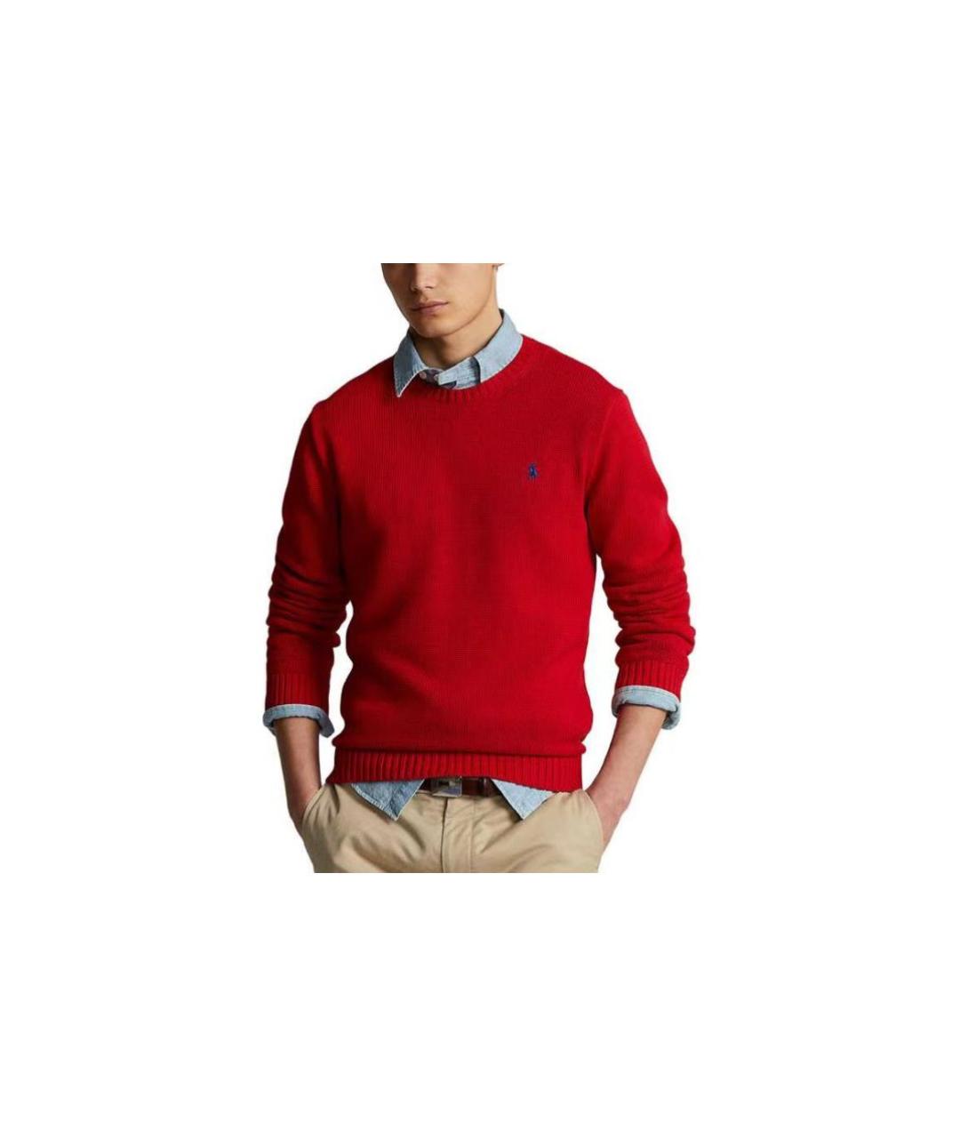 POLO RALPH LAUREN Красный джемпер / свитер, фото 4