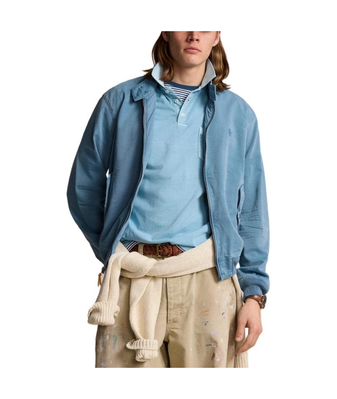 POLO RALPH LAUREN Синяя хлопковая куртка, фото 3