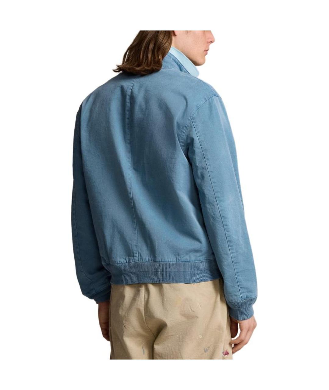 POLO RALPH LAUREN Синяя хлопковая куртка, фото 4