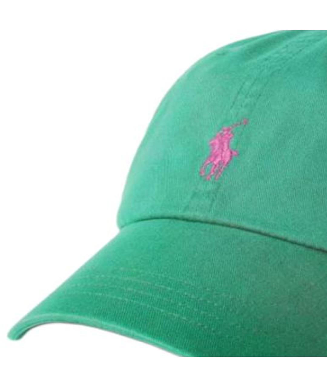 POLO RALPH LAUREN Зеленая хлопковая кепка, фото 2