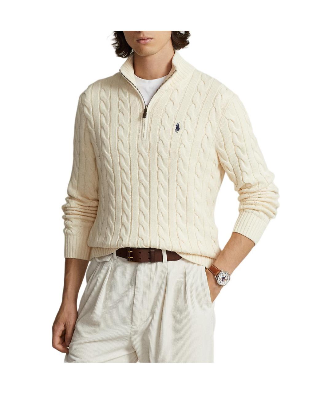 POLO RALPH LAUREN Белый джемпер / свитер, фото 3