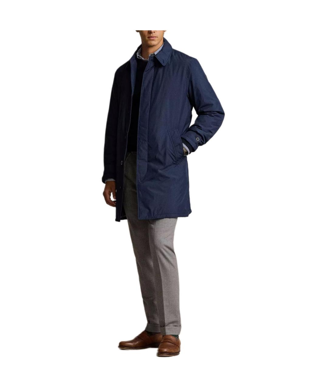 POLO RALPH LAUREN Темно-синее пальто, фото 2