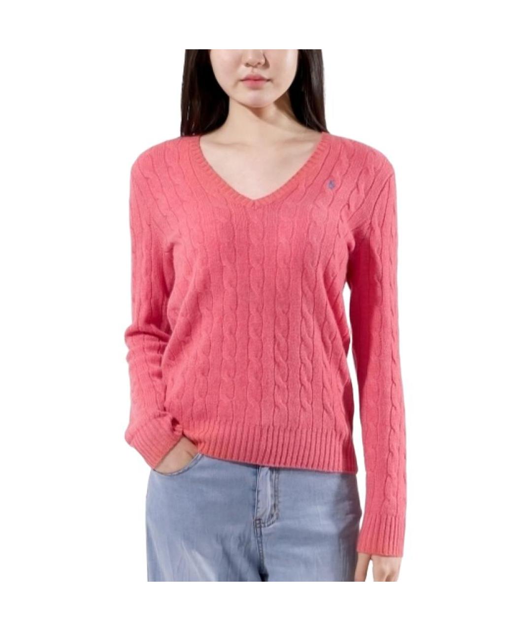 POLO RALPH LAUREN Розовый джемпер / свитер, фото 5