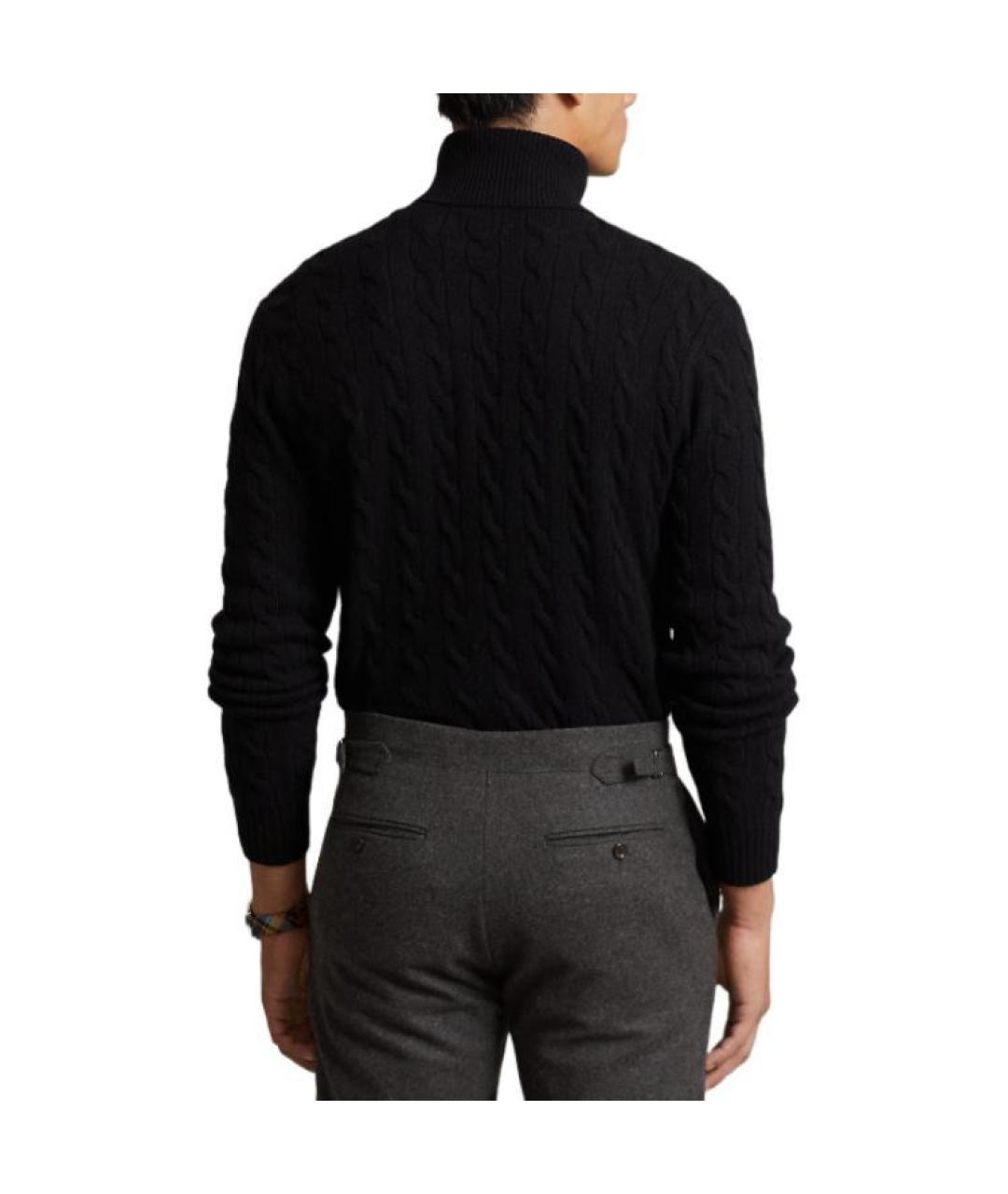 POLO RALPH LAUREN Черный шерстяной джемпер / свитер, фото 4