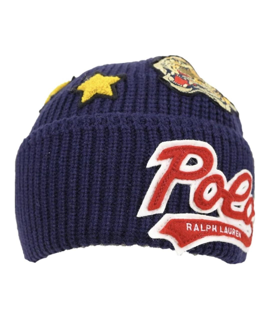 POLO RALPH LAUREN Темно-синяя шапка, фото 2
