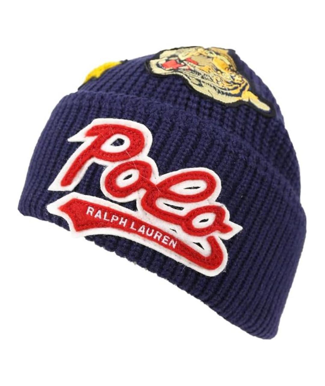 POLO RALPH LAUREN Темно-синяя шапка, фото 4