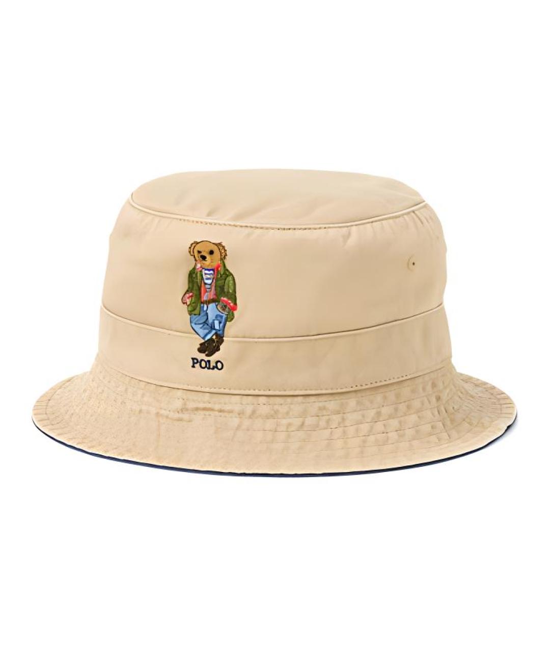 POLO RALPH LAUREN Бежевая хлопковая шляпа, фото 1