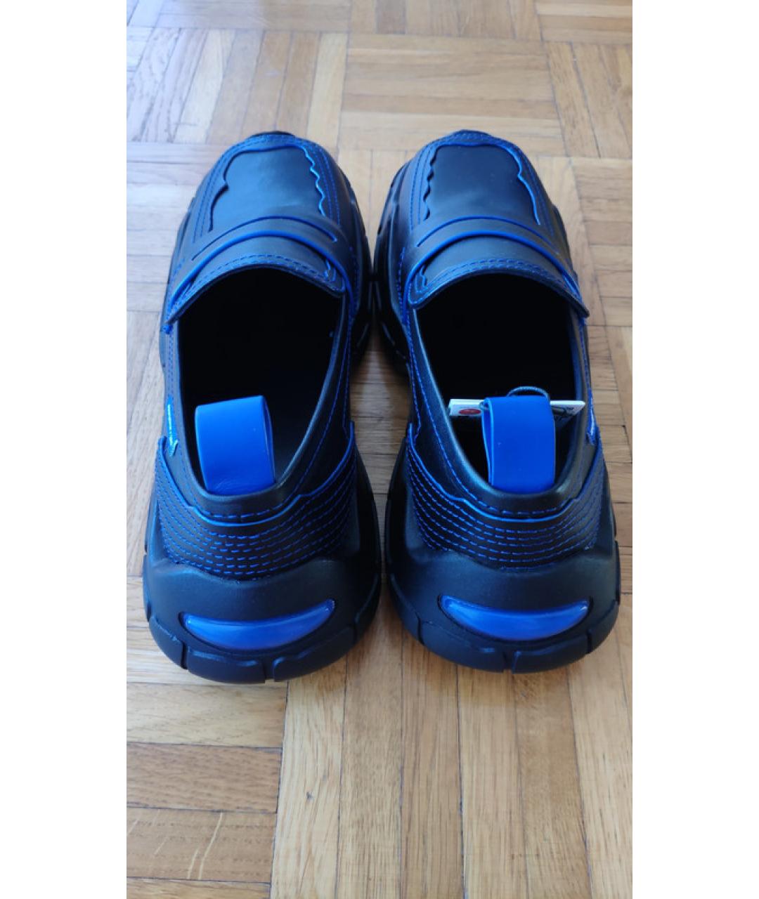 ADER ERROR Синие кожаные мокасины, фото 3