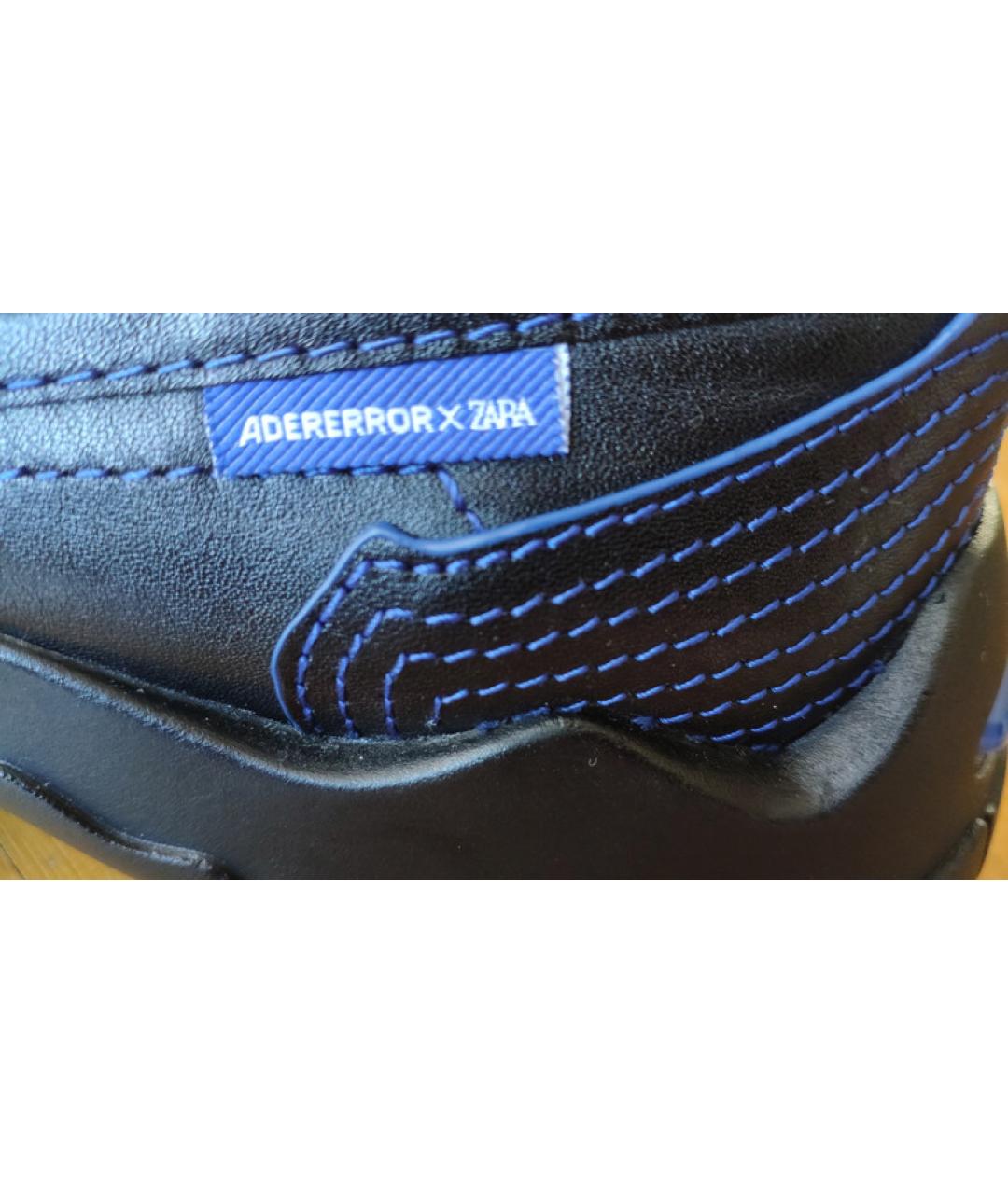 ADER ERROR Синие кожаные мокасины, фото 7