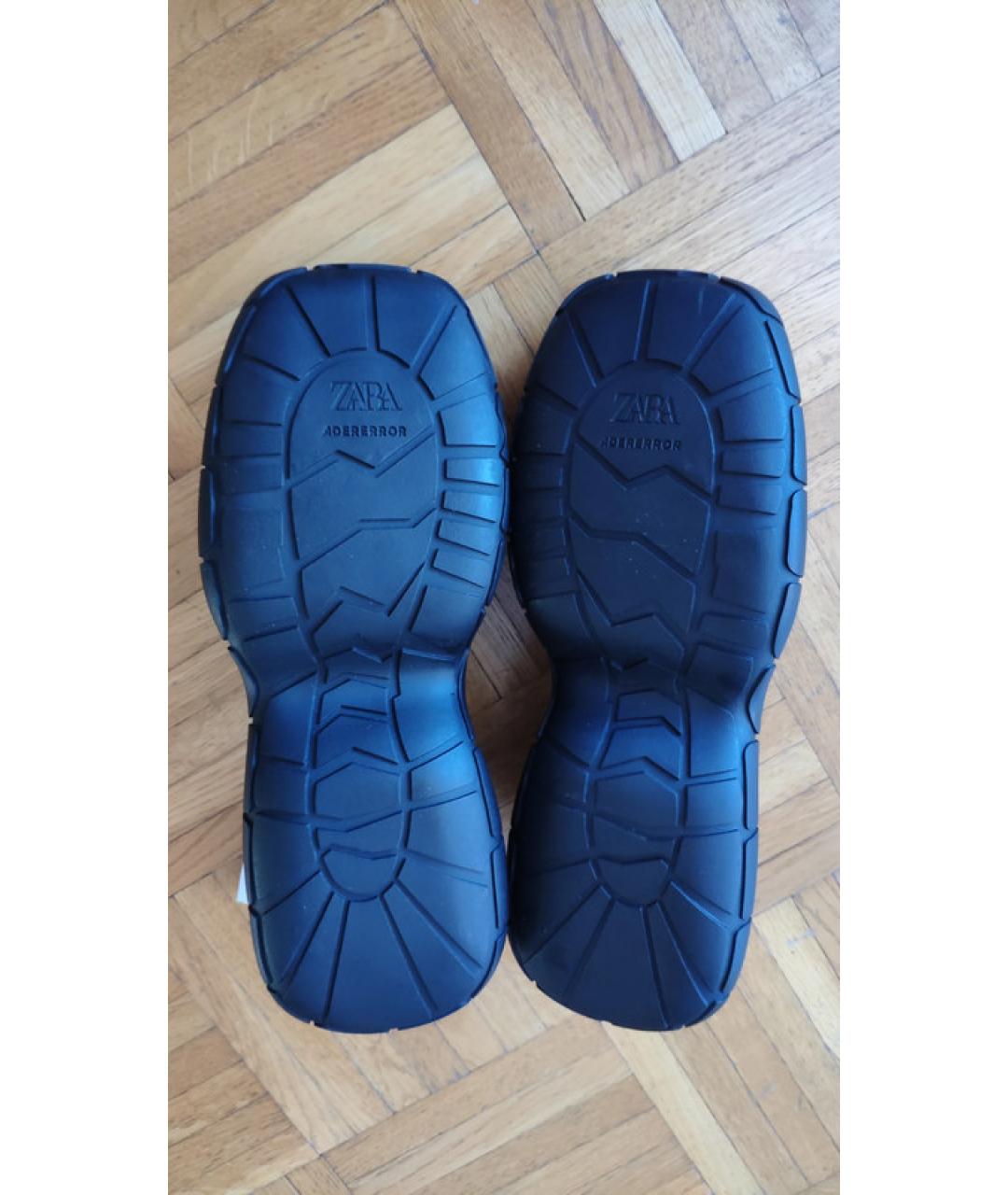 ADER ERROR Синие кожаные мокасины, фото 5