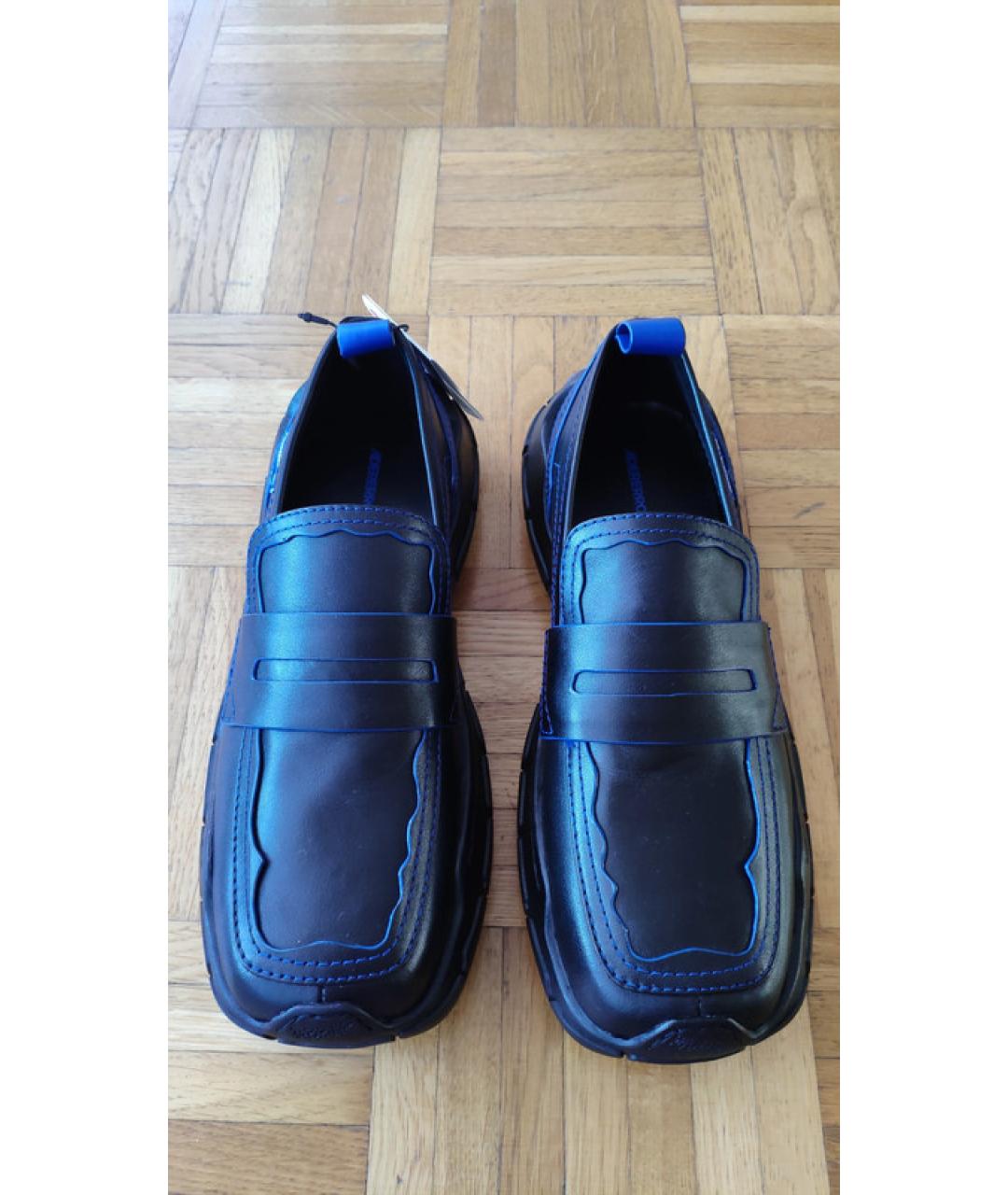 ADER ERROR Синие кожаные мокасины, фото 2