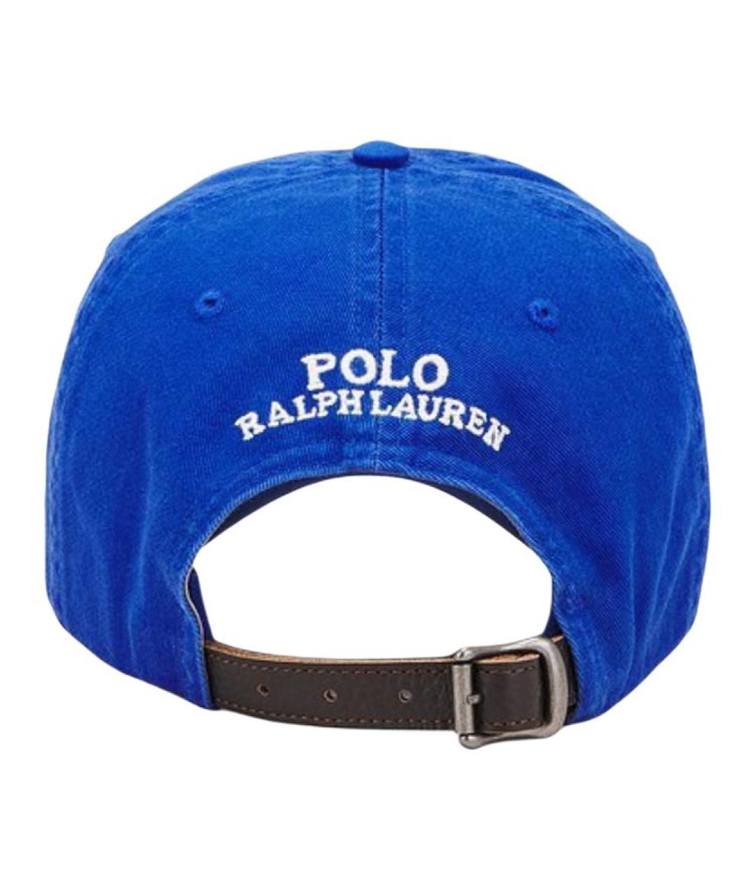POLO RALPH LAUREN Синяя хлопковая кепка, фото 4