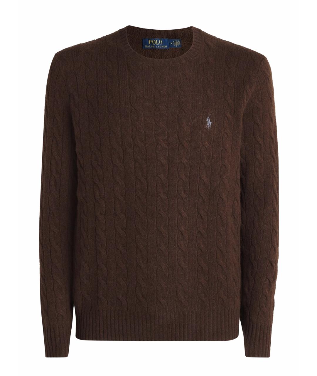POLO RALPH LAUREN Коричневый джемпер / свитер, фото 1