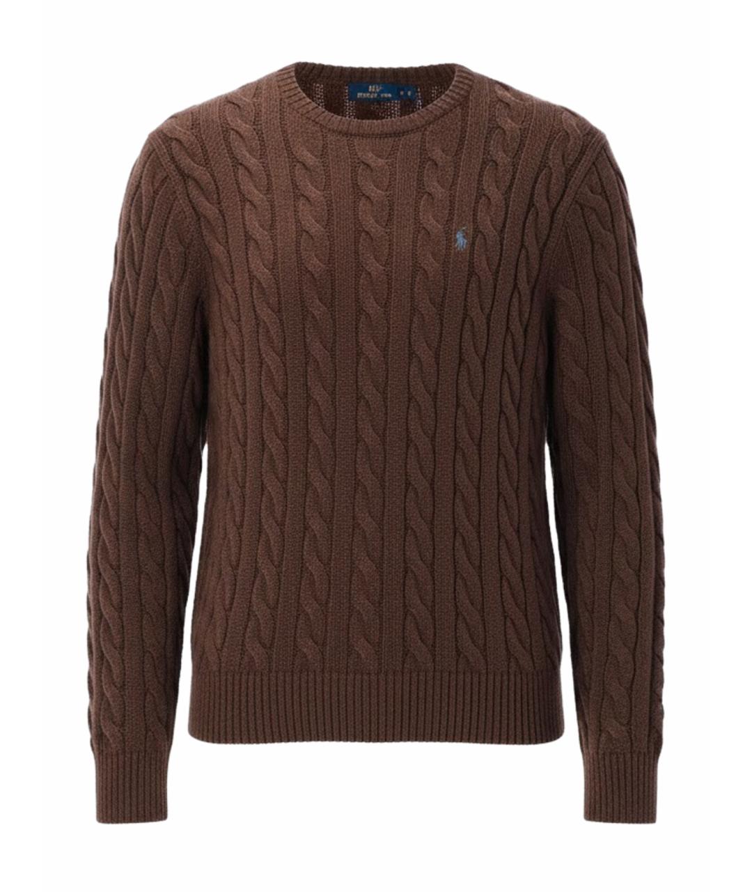 POLO RALPH LAUREN Коричневый джемпер / свитер, фото 3