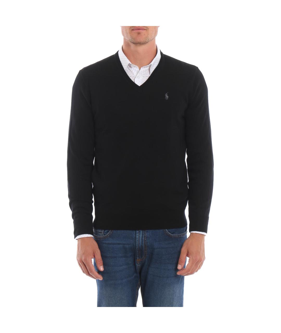 POLO RALPH LAUREN Черный джемпер / свитер, фото 4