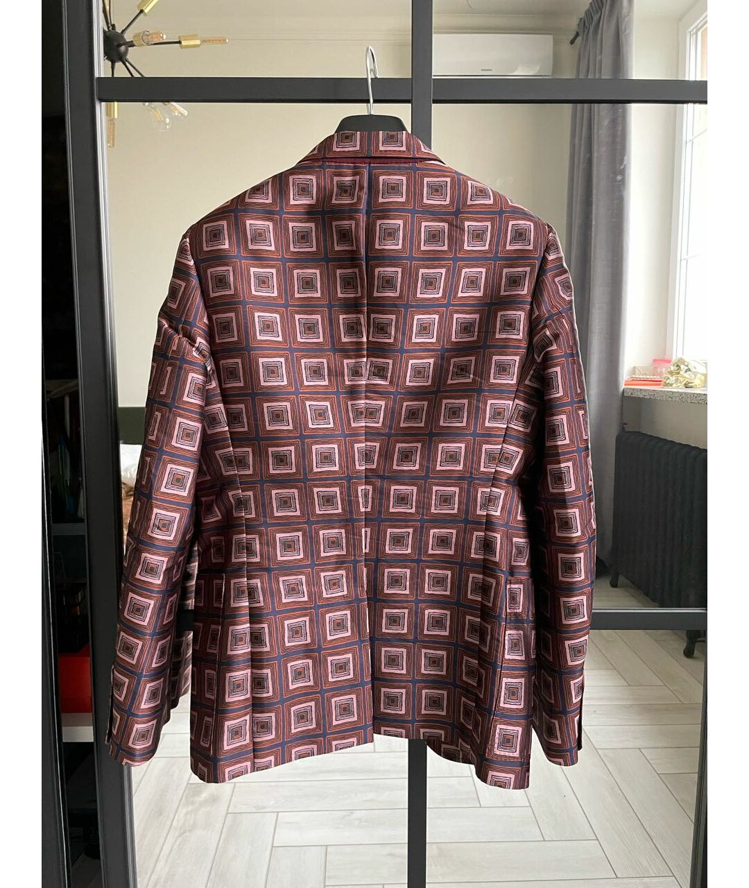 BALLY Бордовый шелковый пиджак, фото 2