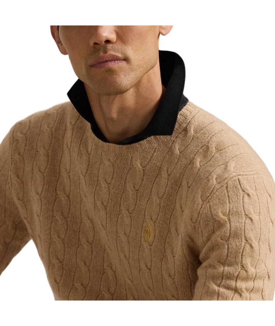 POLO RALPH LAUREN Коричневый джемпер / свитер, фото 5