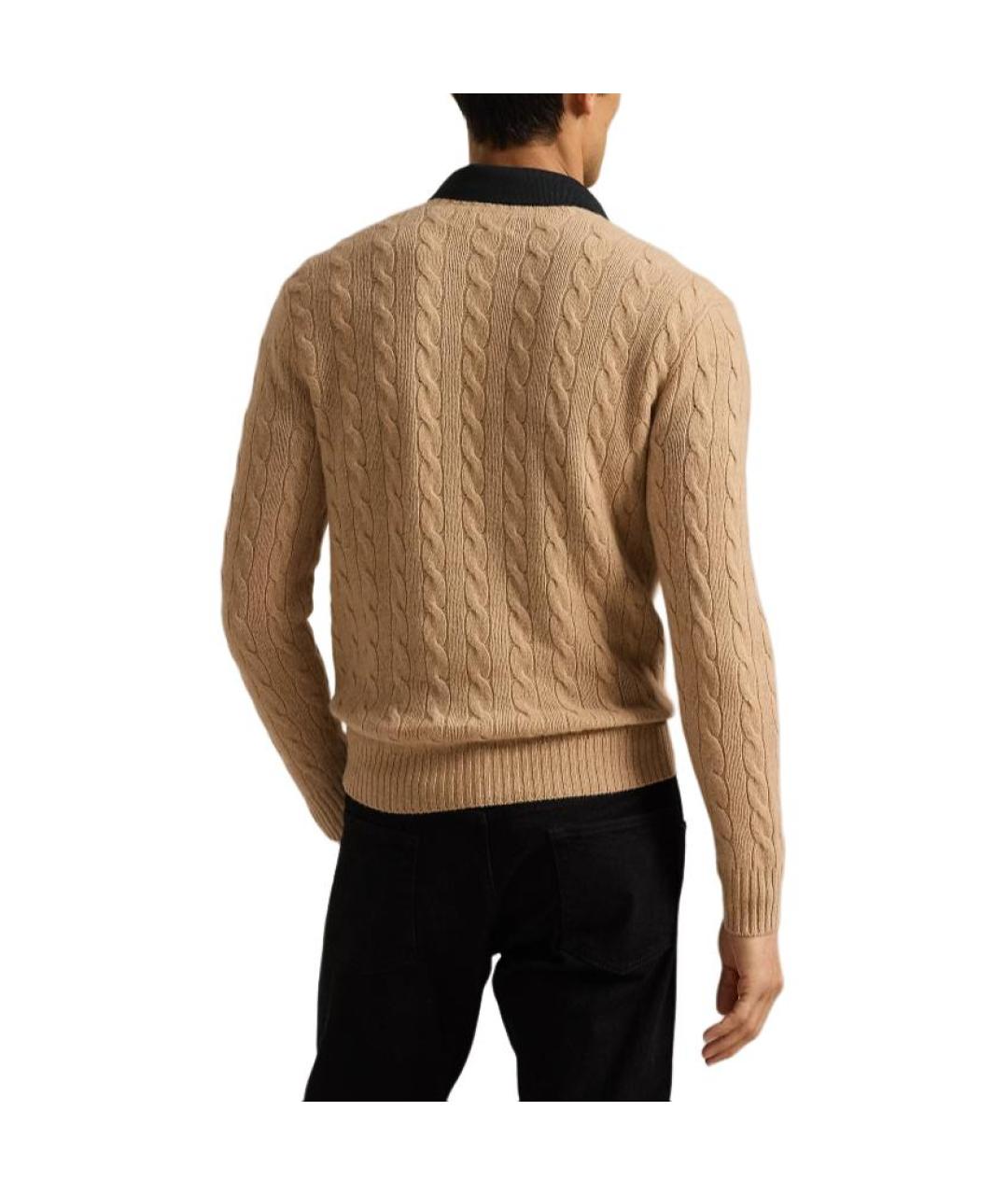 POLO RALPH LAUREN Коричневый джемпер / свитер, фото 3