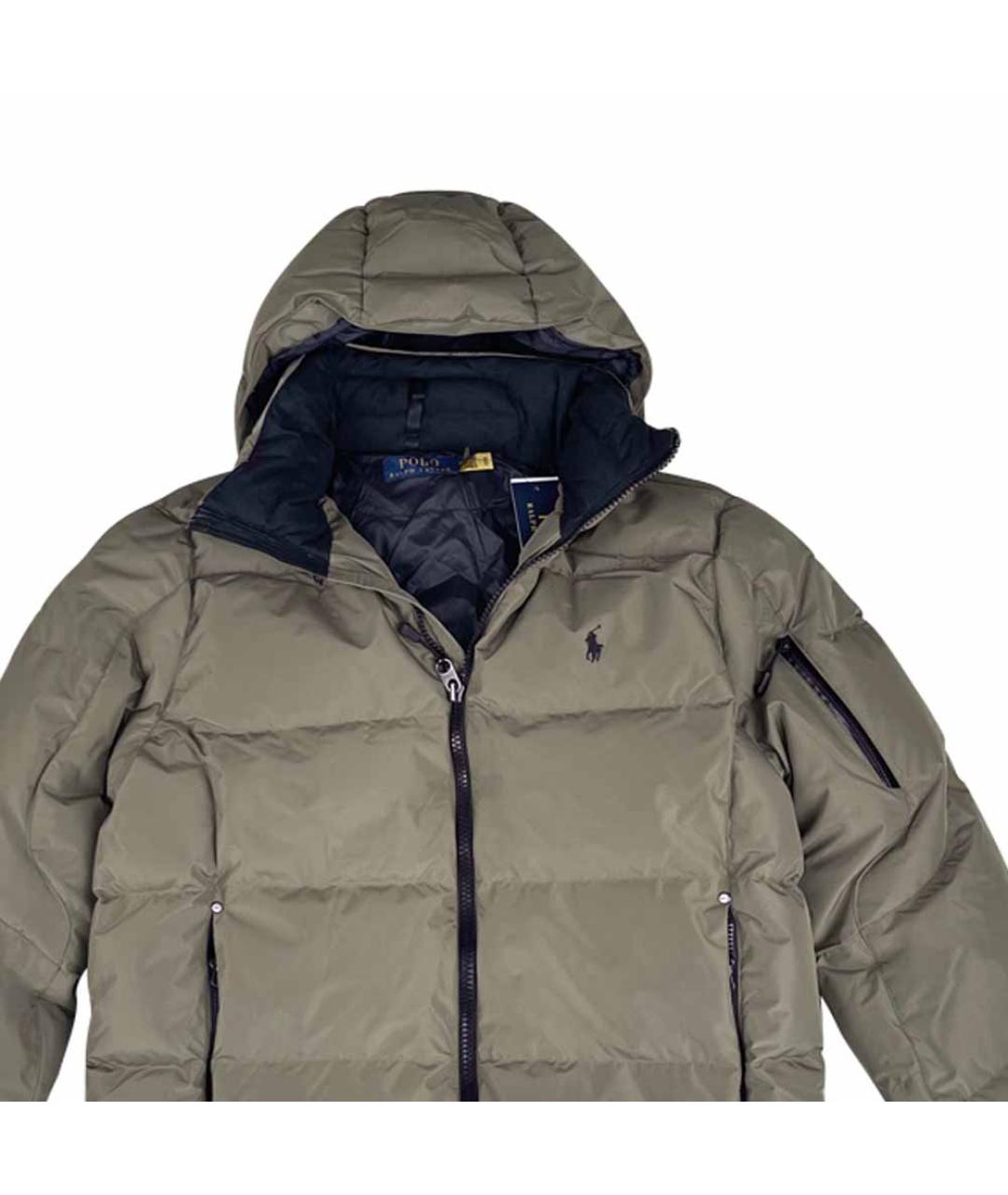 POLO RALPH LAUREN Коричневый пуховик, фото 2