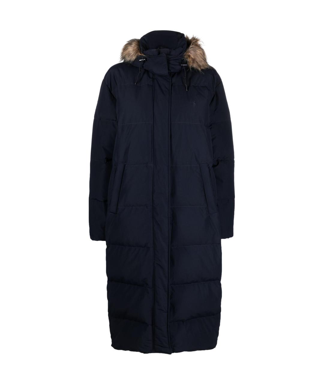 POLO RALPH LAUREN Темно-синий хлопковый пуховик, фото 1