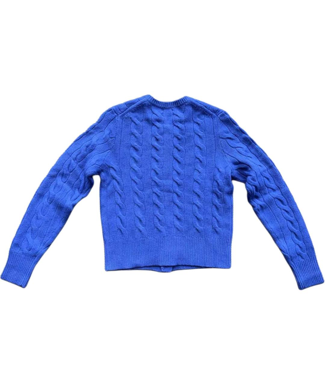 POLO RALPH LAUREN Синий хлопковый кардиган, фото 2