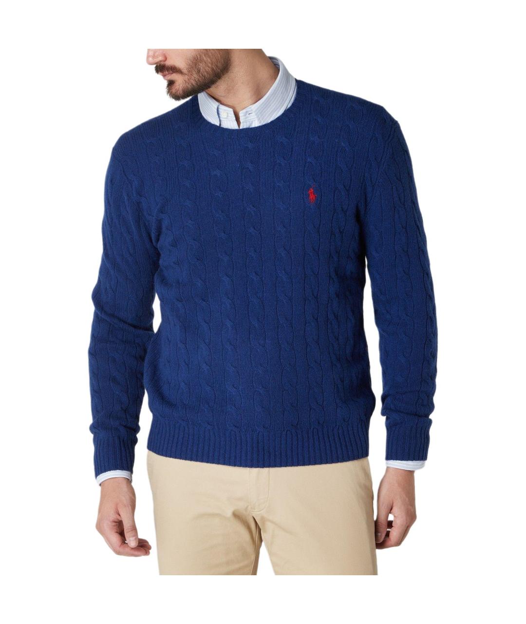 POLO RALPH LAUREN Синий джемпер / свитер, фото 2