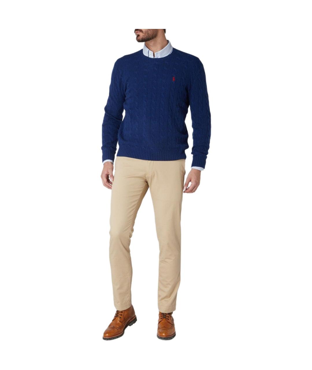 POLO RALPH LAUREN Синий джемпер / свитер, фото 4