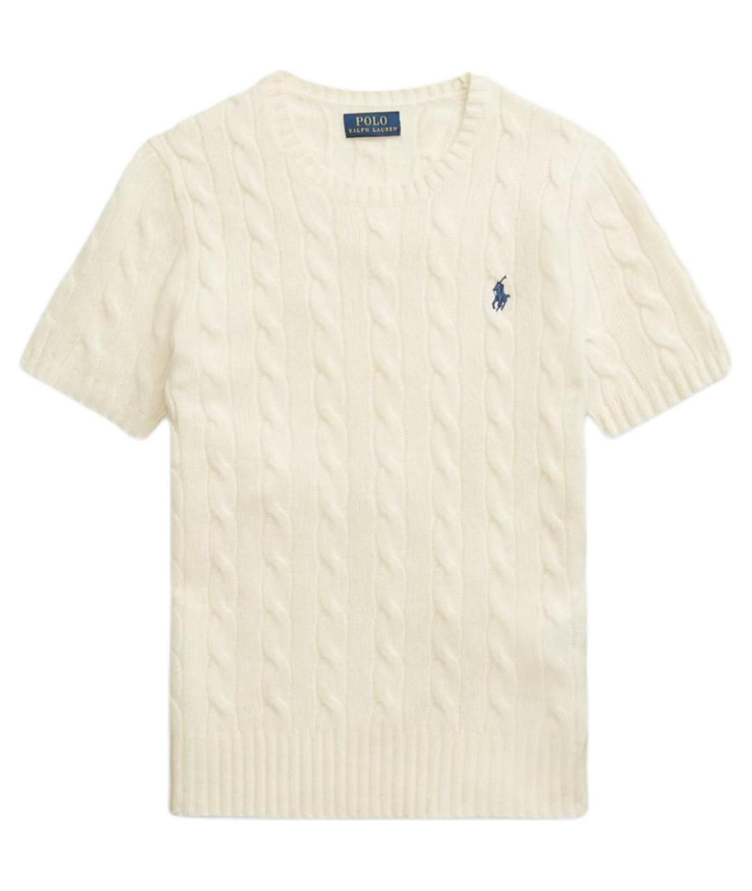 POLO RALPH LAUREN Бежевый шерстяной джемпер / свитер, фото 1