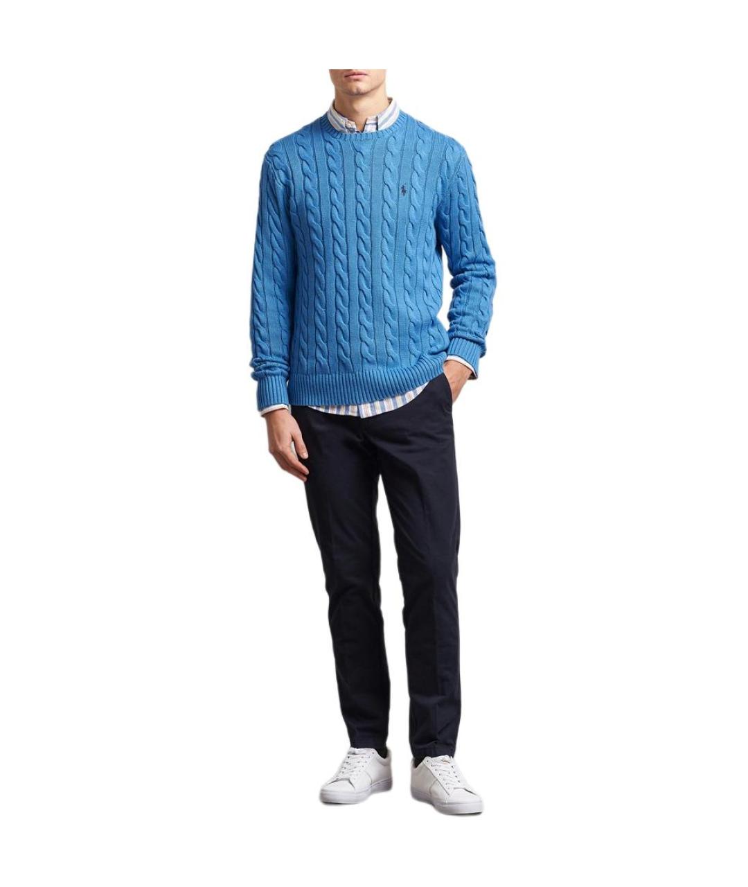 POLO RALPH LAUREN Голубой джемпер / свитер, фото 4