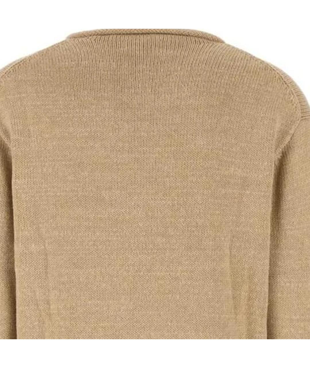 POLO RALPH LAUREN Бежевый хлопковый джемпер / свитер, фото 3