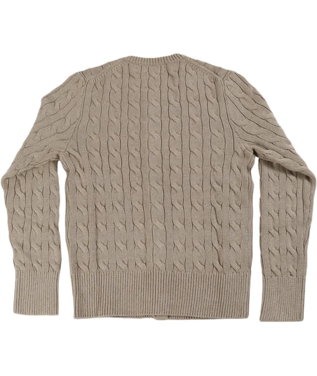 POLO RALPH LAUREN Серый хлопковый джемпер / свитер, фото 2