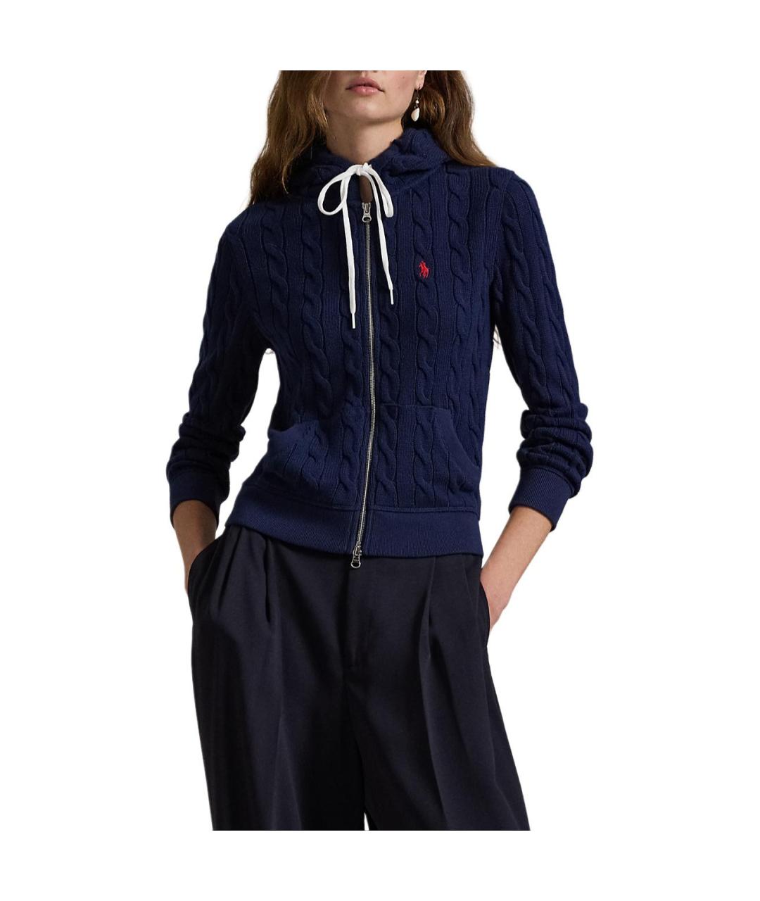 POLO RALPH LAUREN Синий шерстяной джемпер / свитер, фото 3