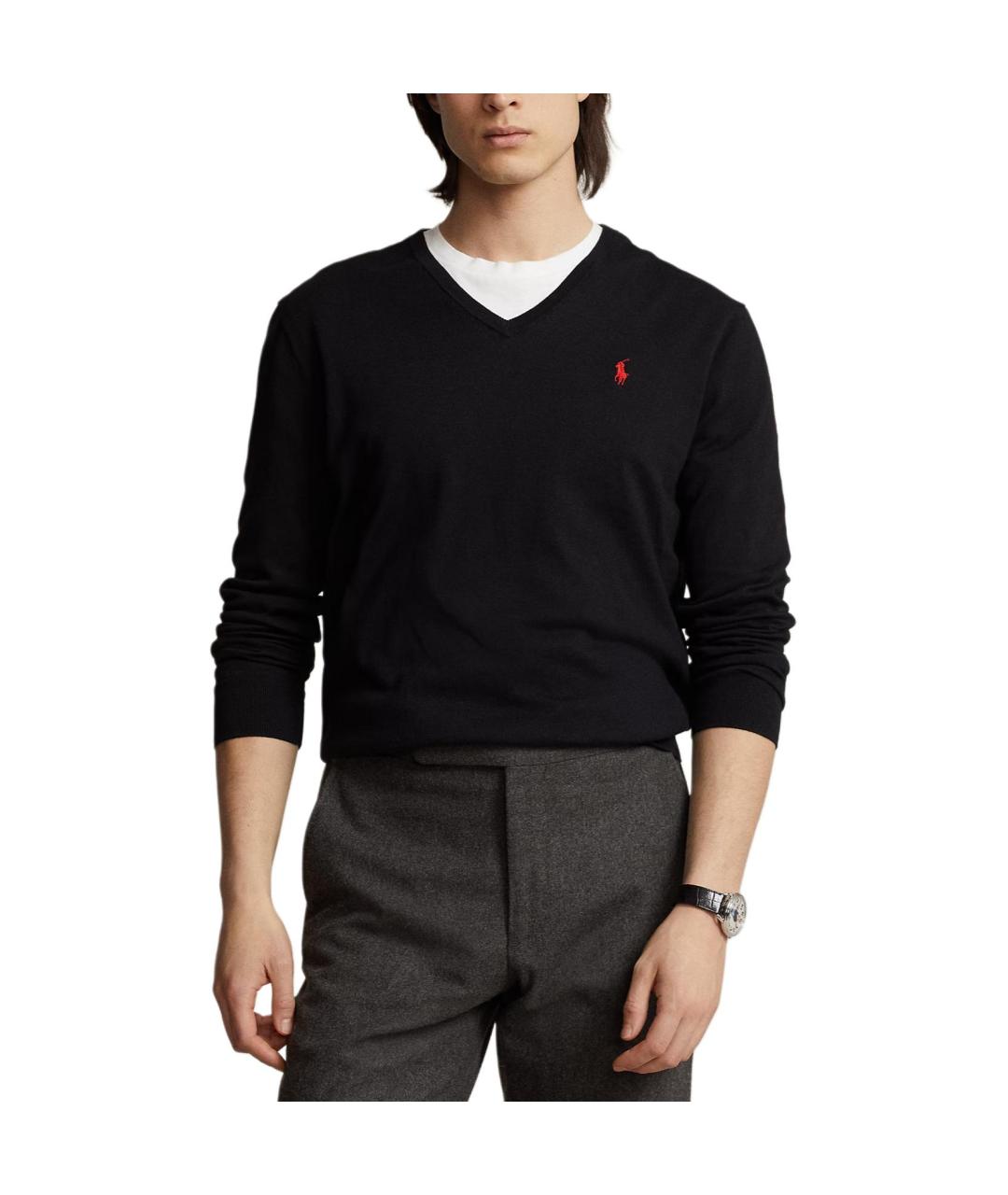 POLO RALPH LAUREN Черный джемпер / свитер, фото 3