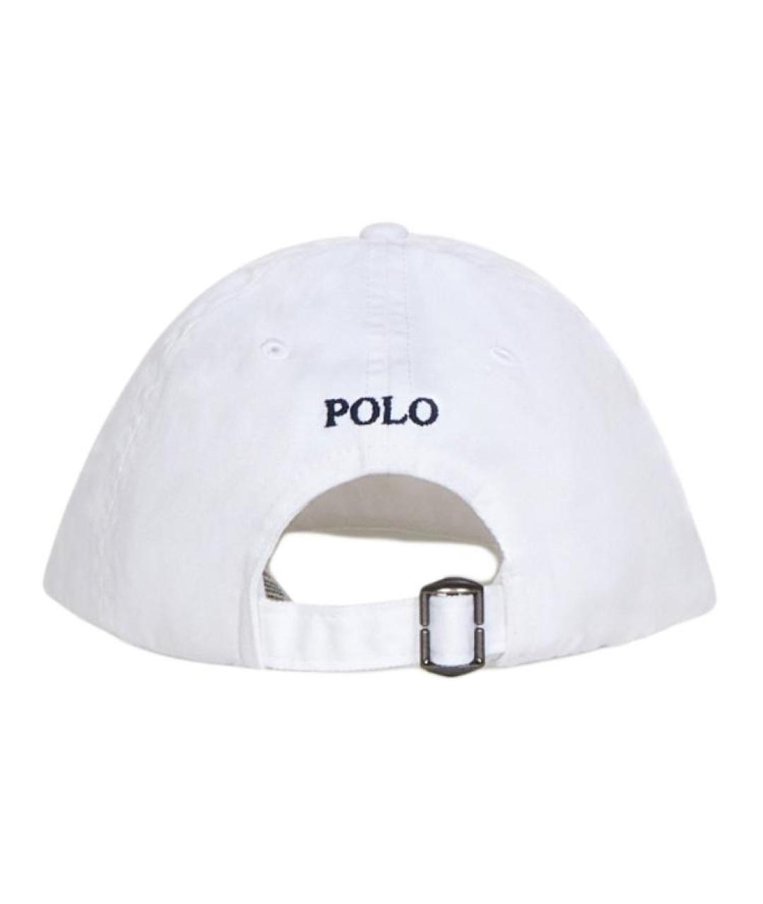 POLO RALPH LAUREN Белая хлопковая кепка, фото 5