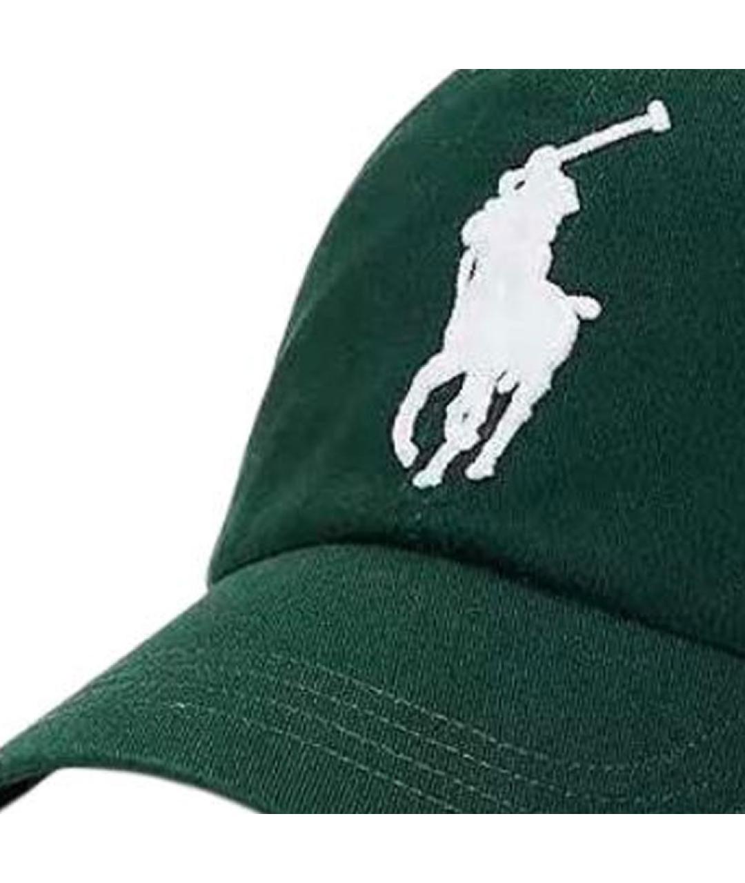 POLO RALPH LAUREN Зеленая хлопковая кепка, фото 3