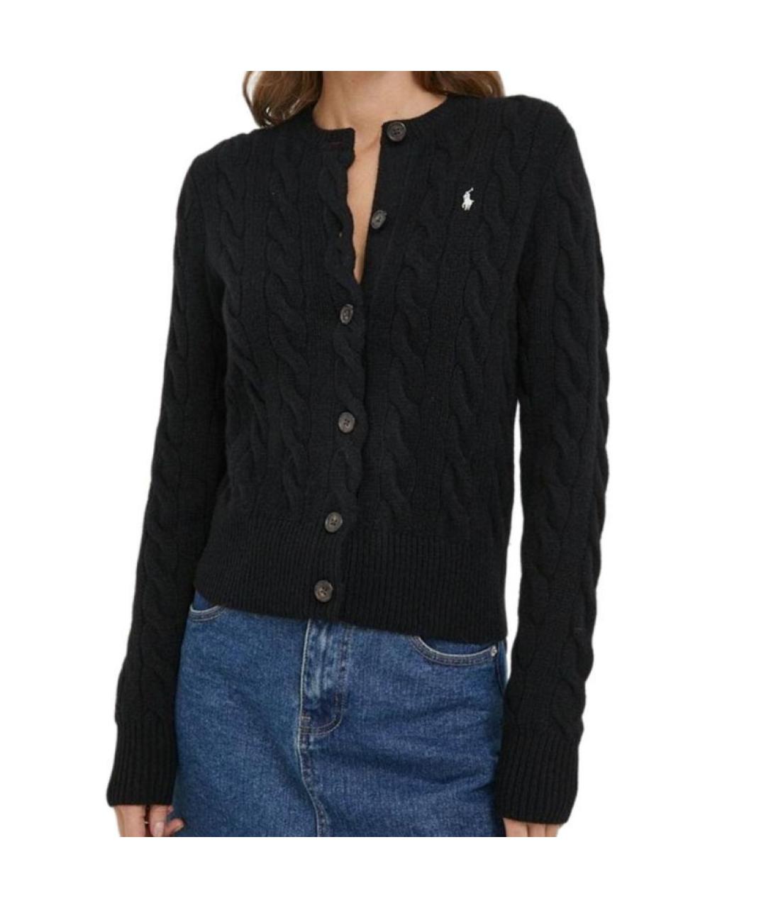 POLO RALPH LAUREN Черный кардиган, фото 4