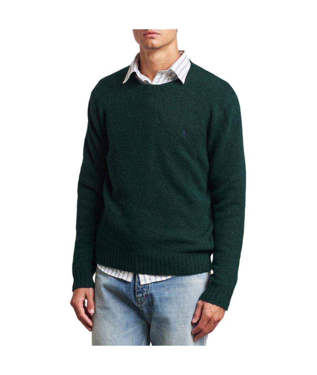 POLO RALPH LAUREN Зеленый джемпер / свитер, фото 3