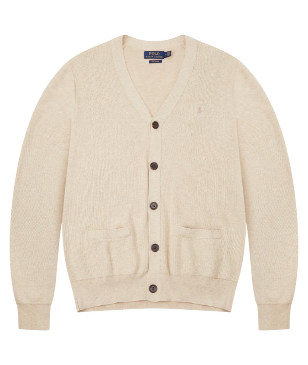 POLO RALPH LAUREN Бежевый кардиган, фото 1