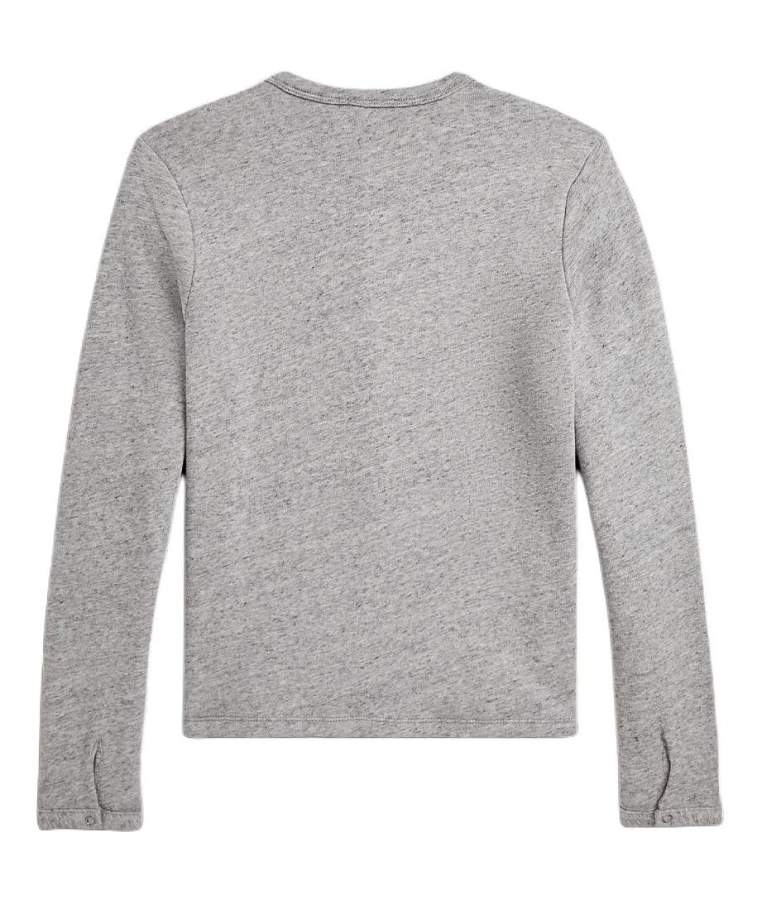 POLO RALPH LAUREN Серый хлопковый кардиган, фото 2