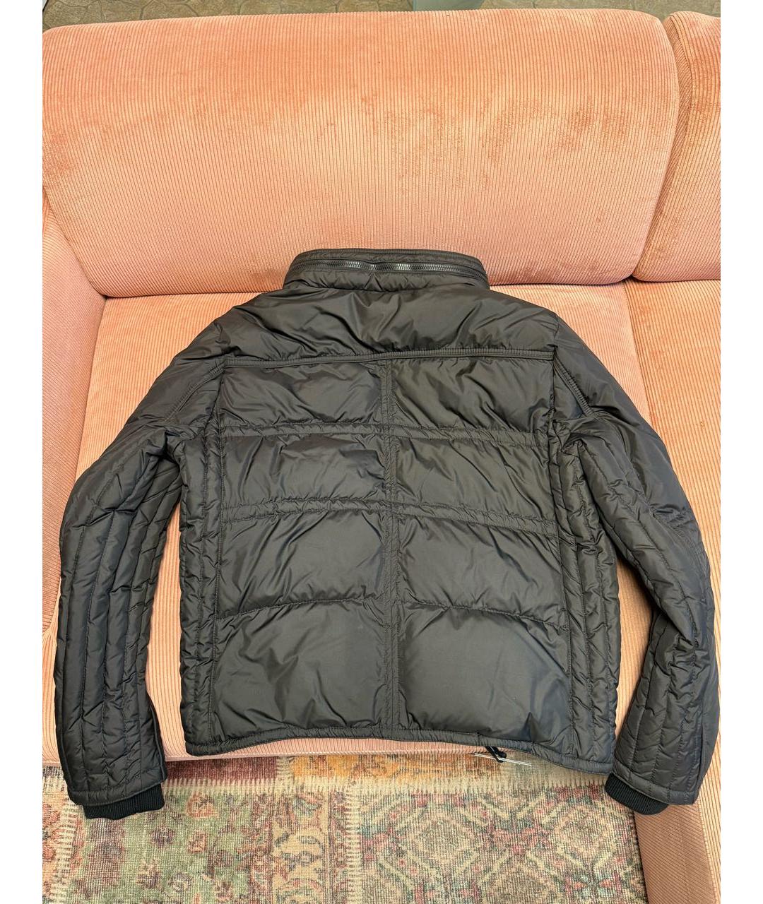 MONCLER Черный полиэстеровый пуховик, фото 3