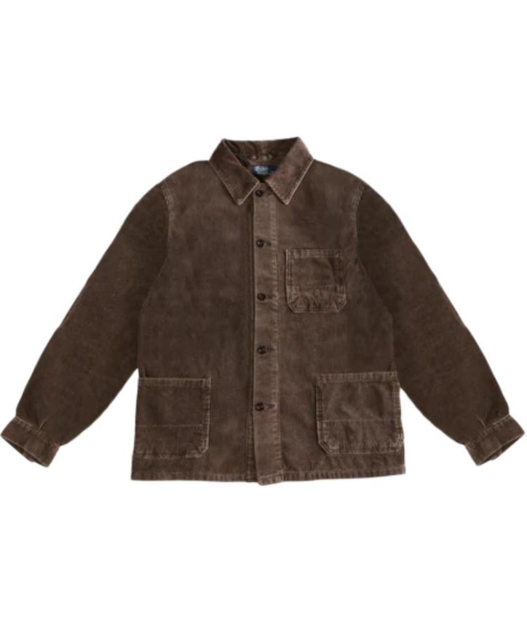 POLO RALPH LAUREN Коричневая хлопковая куртка, фото 1