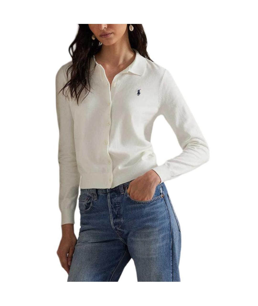 POLO RALPH LAUREN Белый кардиган, фото 6