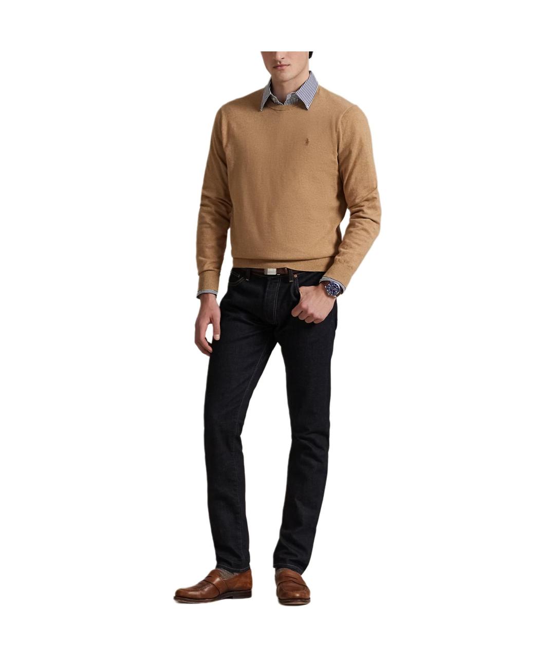 POLO RALPH LAUREN Бежевый джемпер / свитер, фото 4